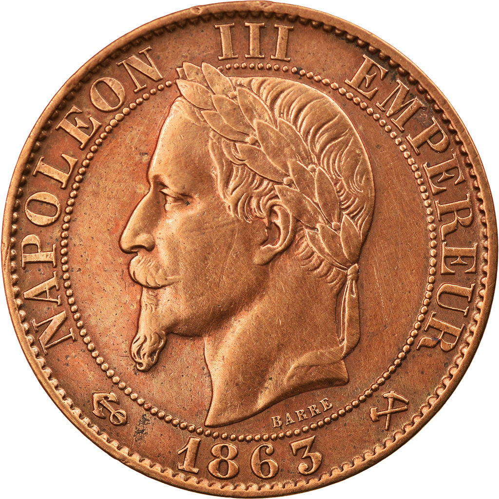 Monnaie, France, Napoleon III, Napoléon III, 5 Centimes, 1863, Bordeaux, TTB+