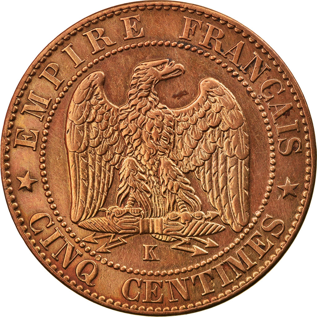 Monnaie, France, Napoleon III, Napoléon III, 5 Centimes, 1863, Bordeaux, TTB+