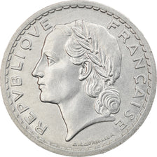 Coin, France, Lavrillier, 5 Francs, 1948, Paris, AU(55-58), Aluminum, KM:888b.1