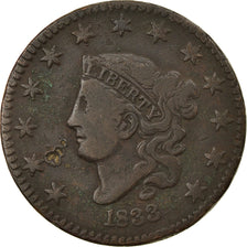 Moneta, Stati Uniti, Coronet Cent, Cent, 1833, U.S. Mint, Philadelphia, MB