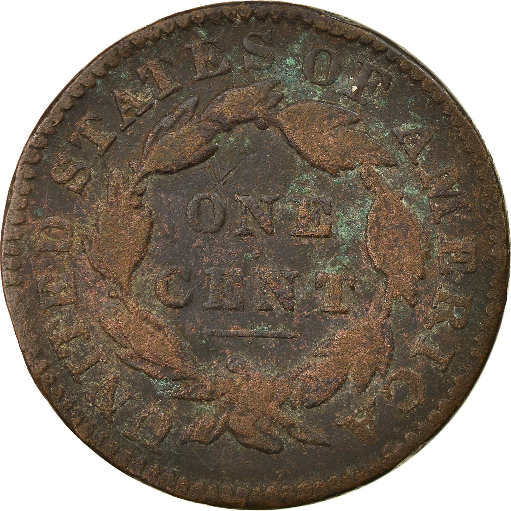 Moneta, Stati Uniti, Coronet Cent, Cent, 1833, U.S. Mint, Philadelphia, MB