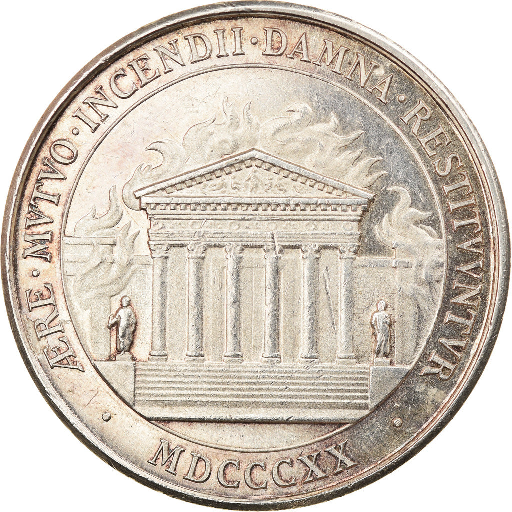 France, Jeton, Insurance, L'Orléanaise, Incendie, 1820, SUP, Argent