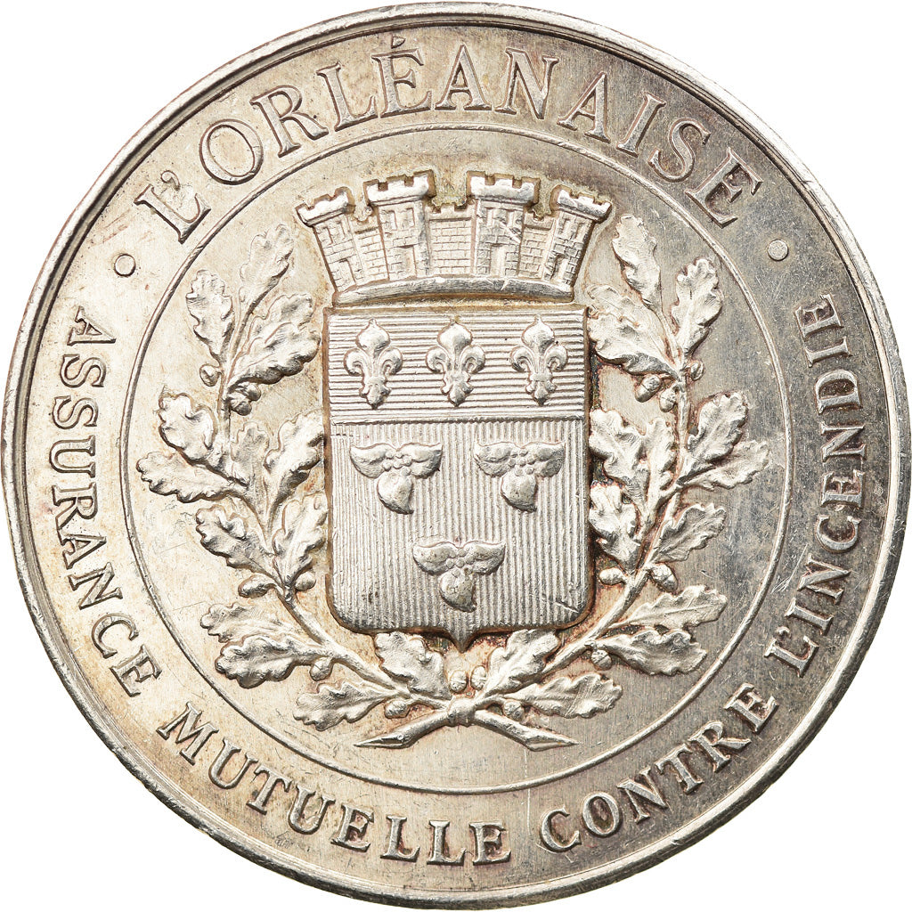 France, Jeton, Insurance, L'Orléanaise, Incendie, 1820, SUP, Argent