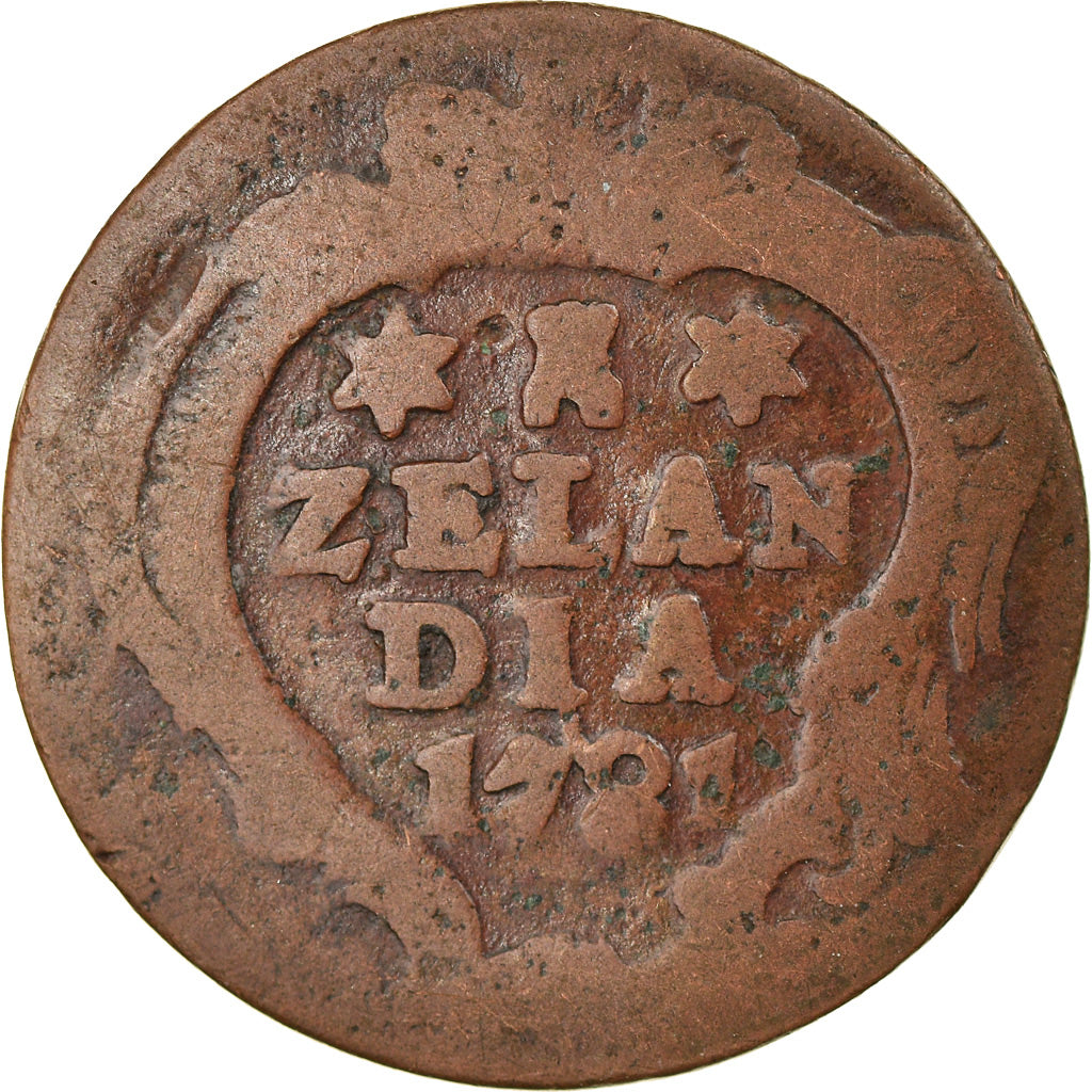 Coin, Netherlands, ZEELAND, Duit, 1781, VF(20-25), Copper, KM:101.1