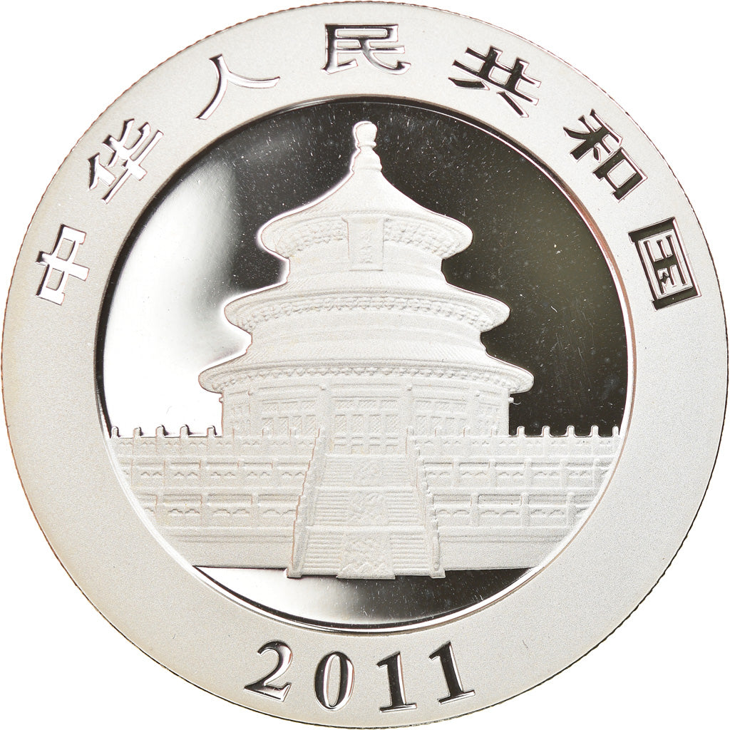 Coin, CHINA, PEOPLE'S REPUBLIC, Panda, 10 Yüan, 2011, MS(65-70), Silver