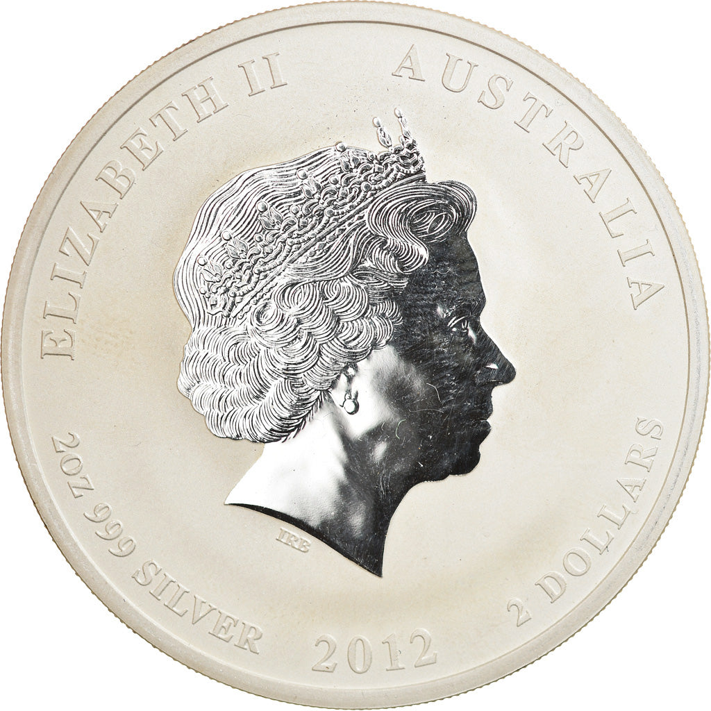Moneda, Australia, Elizabeth II, 2 Dollars, 2012, Perth, FDC, Plata, KM:1665