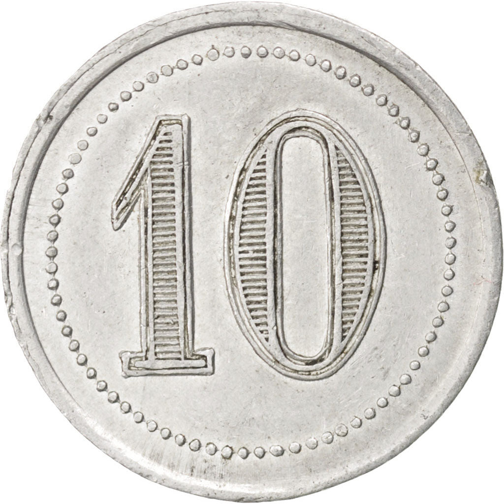 France, 10 Centimes, EF(40-45), Aluminium, Elie #10.2, 0.82