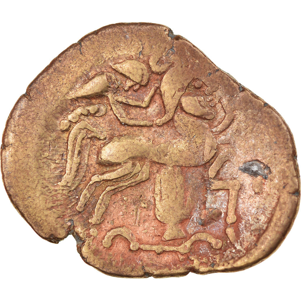 Moneta, Pictones, Stater, 80-50 BC, Poitiers, BB, Elettro, Delestrée:3649