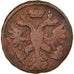 Moneda, Rusia, Denga, 1/2 Kopek, 1739, Saint-Petersburg, BC+, Cobre, KM:188