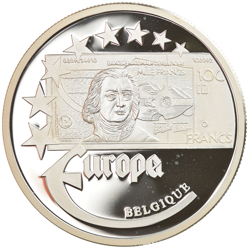 Belgique, Jeton, Ecu Europa, Politics, Society, War, 1997, Proof, SPL+, Argent