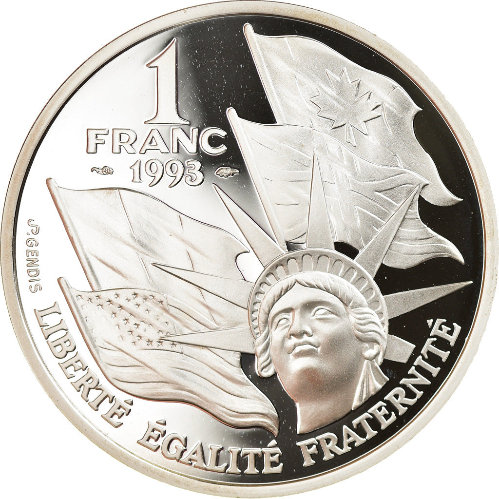 Monnaie, France, Franc, 1993, Paris, Proof, FDC, Argent, KM:1014