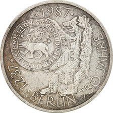 Münze, Bundesrepublik Deutschland, 10 Mark, 1987, Hamburg, Germany, VZ, Silber