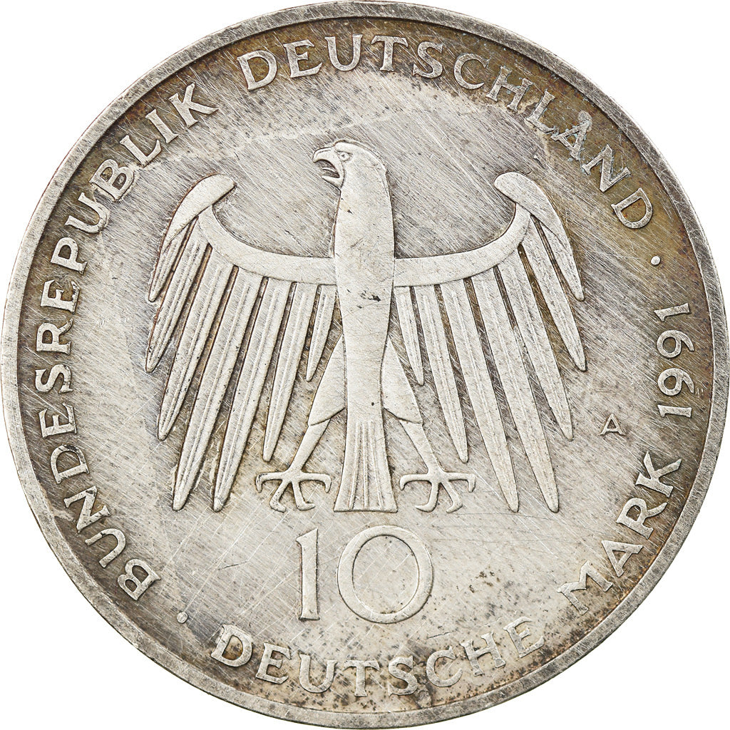 Monnaie, République fédérale allemande, 10 Mark, 1991, Berlin, Germany, SUP