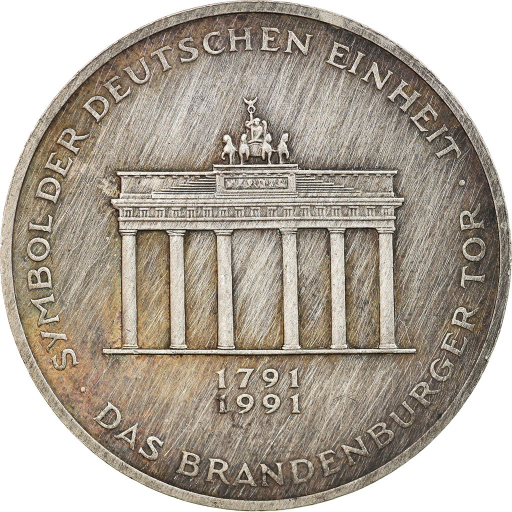 Moneta, GERMANIA - REPUBBLICA FEDERALE, 10 Mark, 1991, Berlin, Germany, SPL-