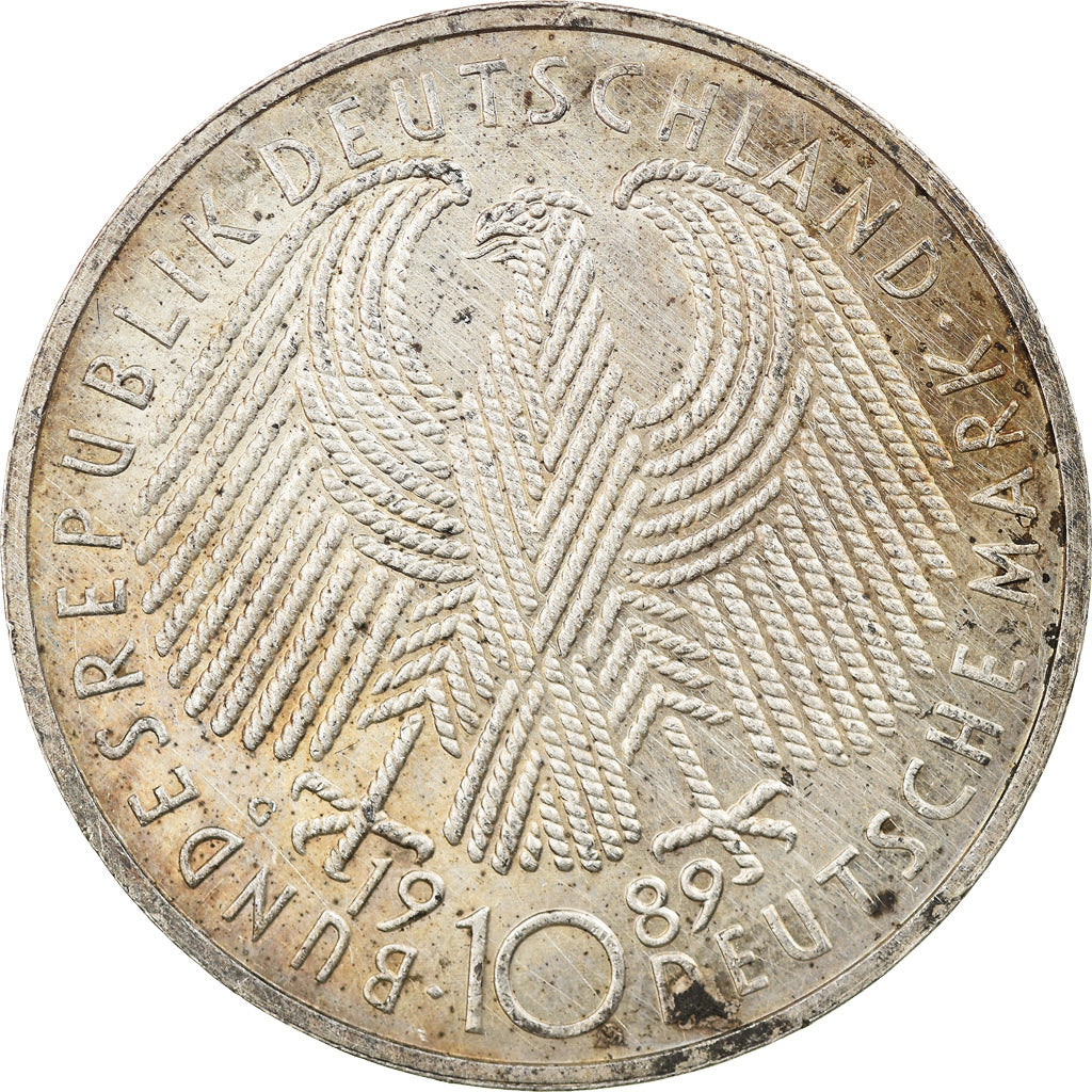 Monnaie, République fédérale allemande, 10 Mark, 1989, Karlsruhe, Germany