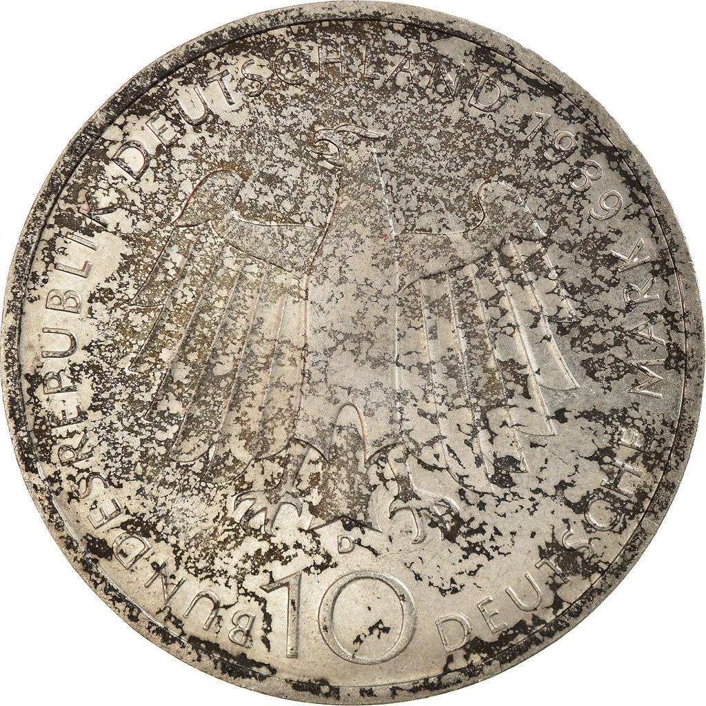 Münze, Bundesrepublik Deutschland, 10 Mark, 1989, Munich, Germany, VZ, Silber