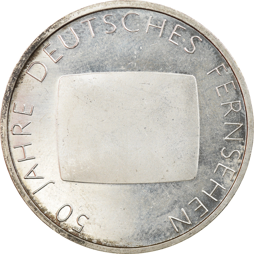 GERMANY - FEDERAL REPUBLIC, 10 Euro, 2002, Karlsruhe, AU(55-58), Silver, KM:219