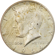 Coin, United States, Kennedy Half Dollar, Half Dollar, 1964, U.S. Mint, Denver