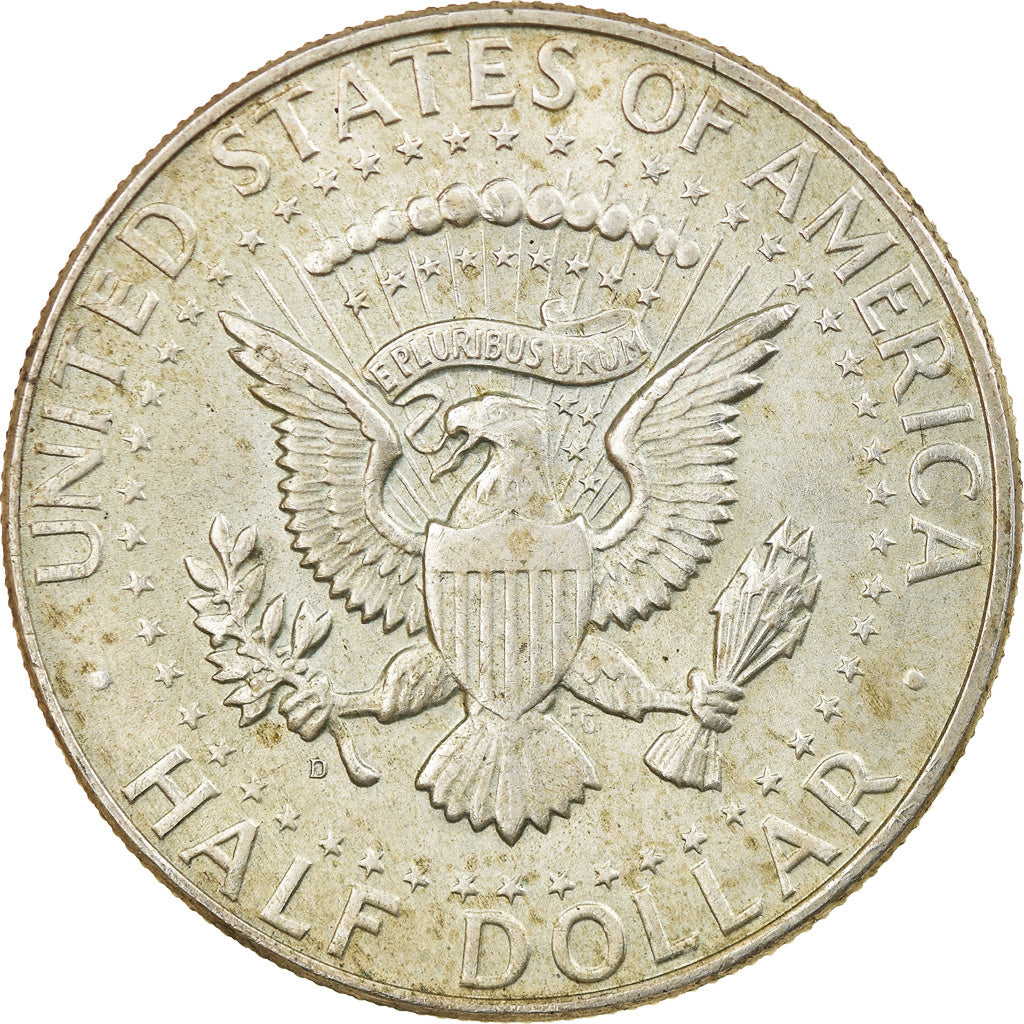 Coin, United States, Kennedy Half Dollar, Half Dollar, 1964, U.S. Mint, Denver