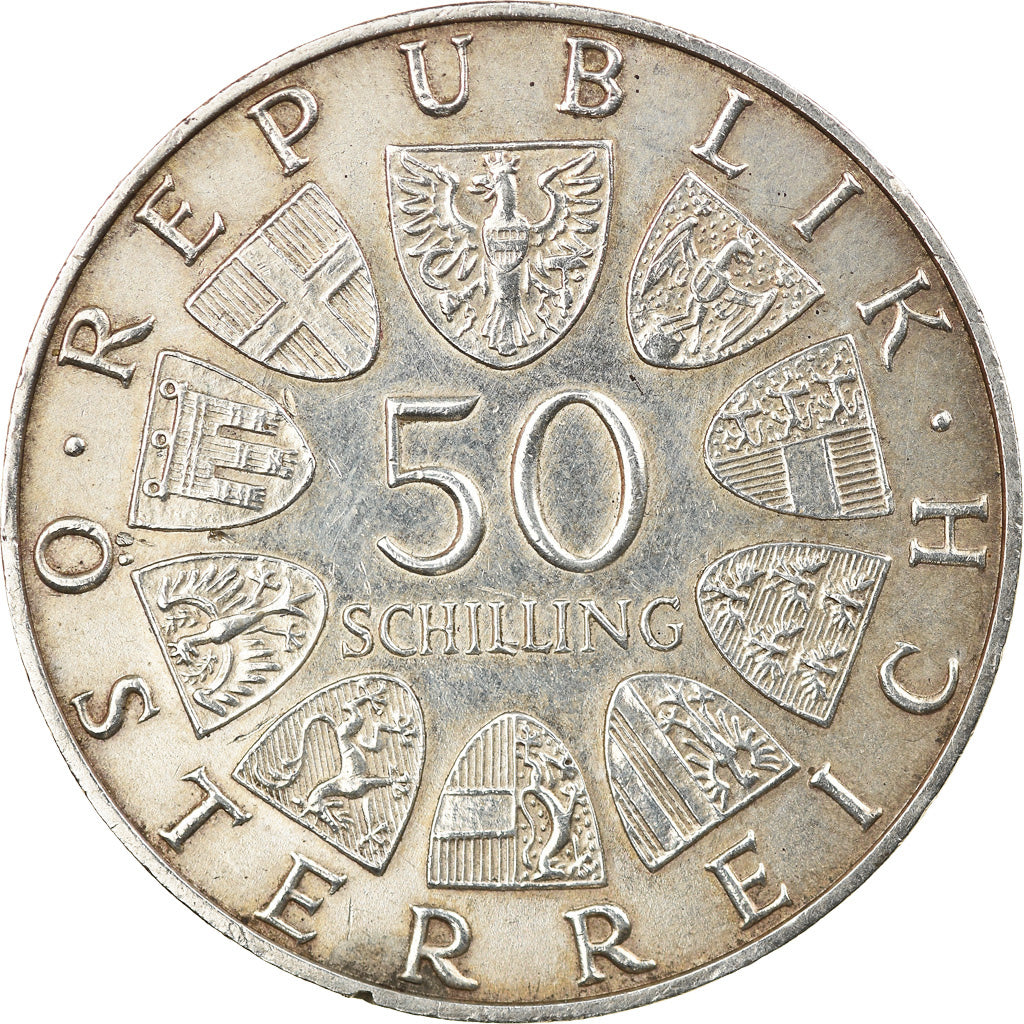 Münze, Österreich, 50 Schilling, 1971, SS+, Silber, KM:2911