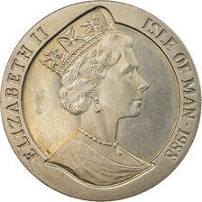 Coin, Isle of Man, Elizabeth II, Crown, 1988, Pobjoy Mint, MS(63)