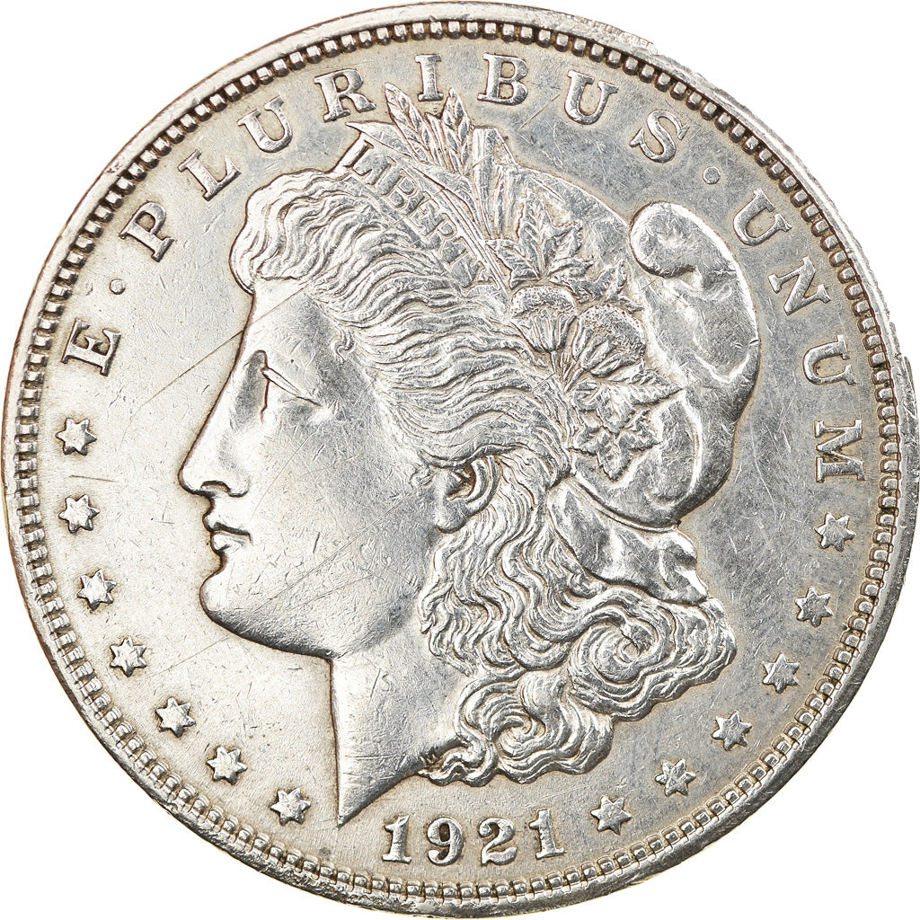 Moneta, Stati Uniti, Morgan Dollar, Dollar, 1921, U.S. Mint, Denver, BB+
