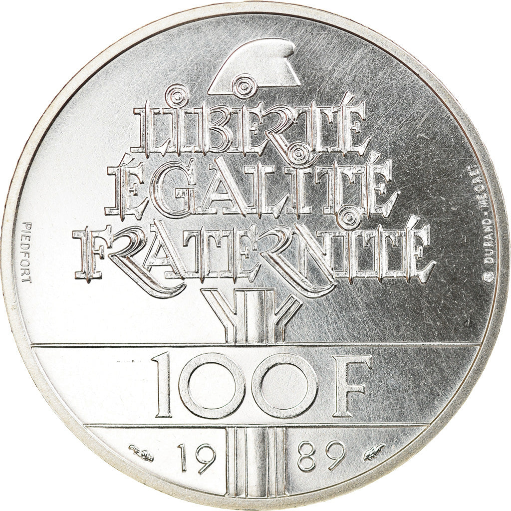 Monnaie, France, 100 Francs, 1989, Paris, Piéfort, FDC, Argent, Gadoury:238.P1
