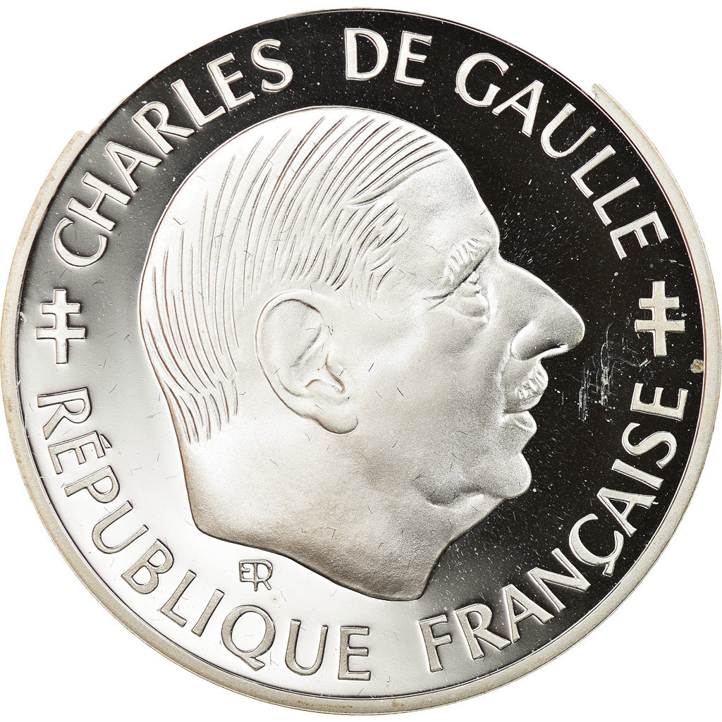 Moneda, Francia, Charles de Gaulle, Franc, 1988, Paris, Proof, FDC, Plata