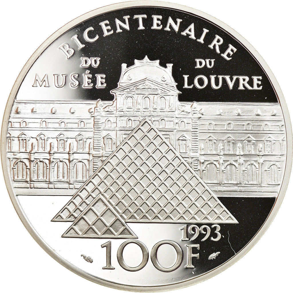 Coin, France, Vénus de Milo, 100 Francs, 1993, Paris, Proof, MS(65-70), Silver