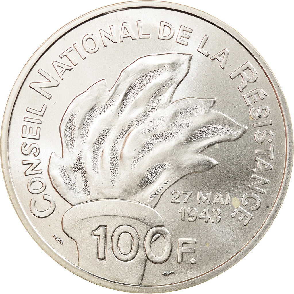Monnaie, France, Jean Moulin, 100 Francs, 1993, Proof, FDC, Argent, Gadoury:C39