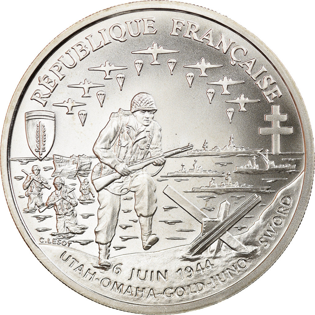 Moeda, França, Franc, 1993, Paris, Proof, MS(65-70), Prata, KM:1014