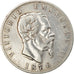 Münze, Italien, Vittorio Emanuele II, 5 Lire, 1876, Rome, S+, Silber, KM:8.4