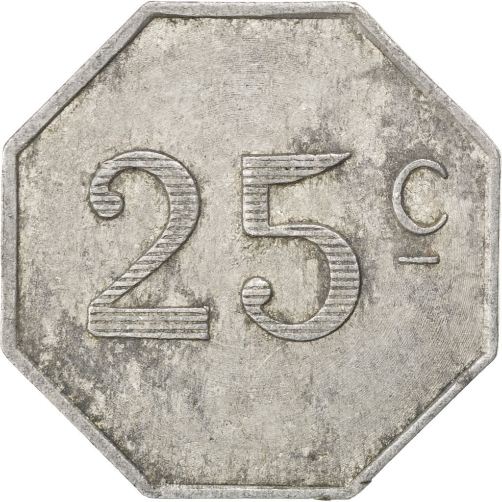 France, 25 Centimes, 1922, EF(40-45), Aluminium, Elie #10.3, 1.69