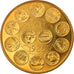 Frankrijk, Medaille, Ecu Europa, Marianne, 1986, Rodier, UNC, Gilt Bronze