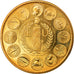 França, Medal, Ecu Europa, Marianne, 1989, Rodier, MS(64), Bronze Dourado