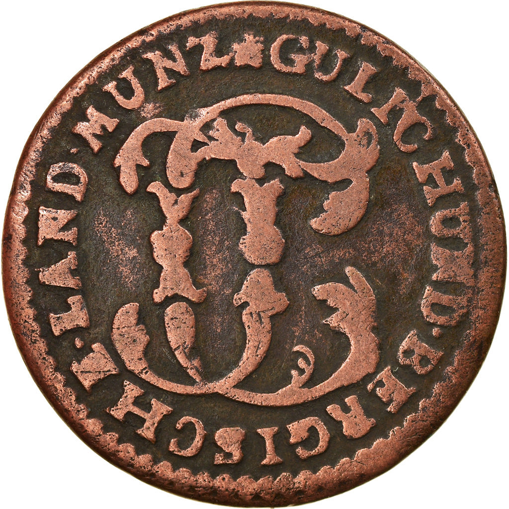 Coin, German States, JULICH-BERG, Karl Theodor, 1/2 Stüber, 1783, VF(30-35)