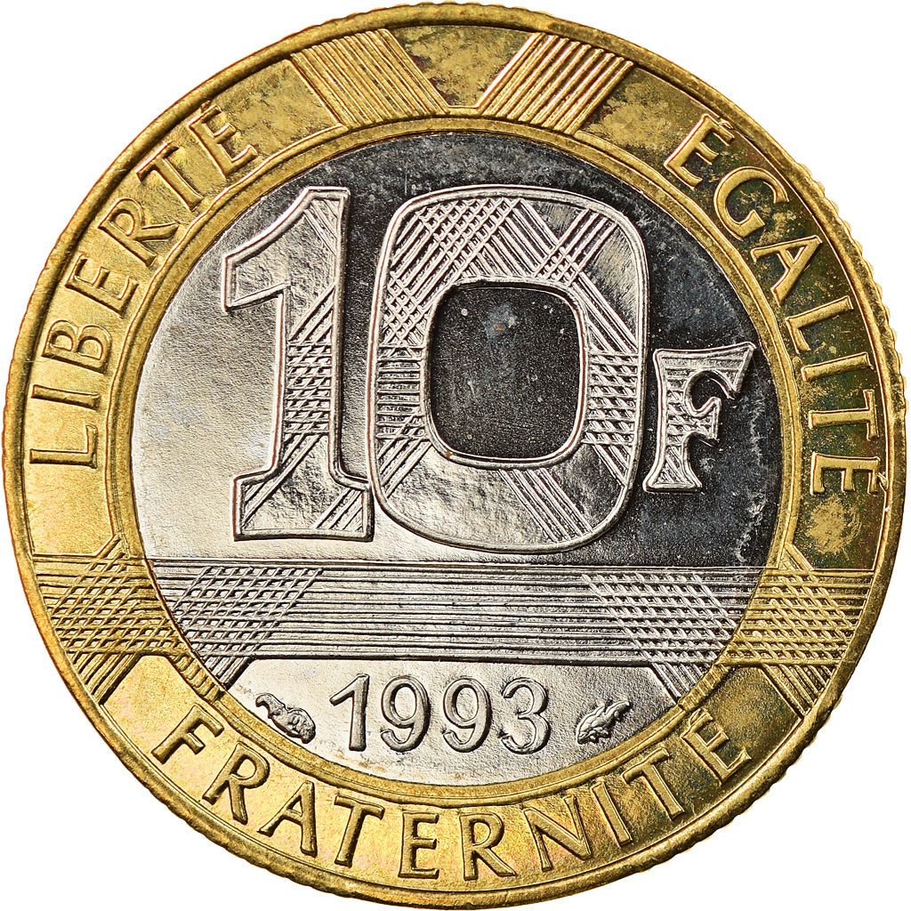 Coin, France, Génie, 10 Francs, 1993, Paris, Medal alignment, MS(64)