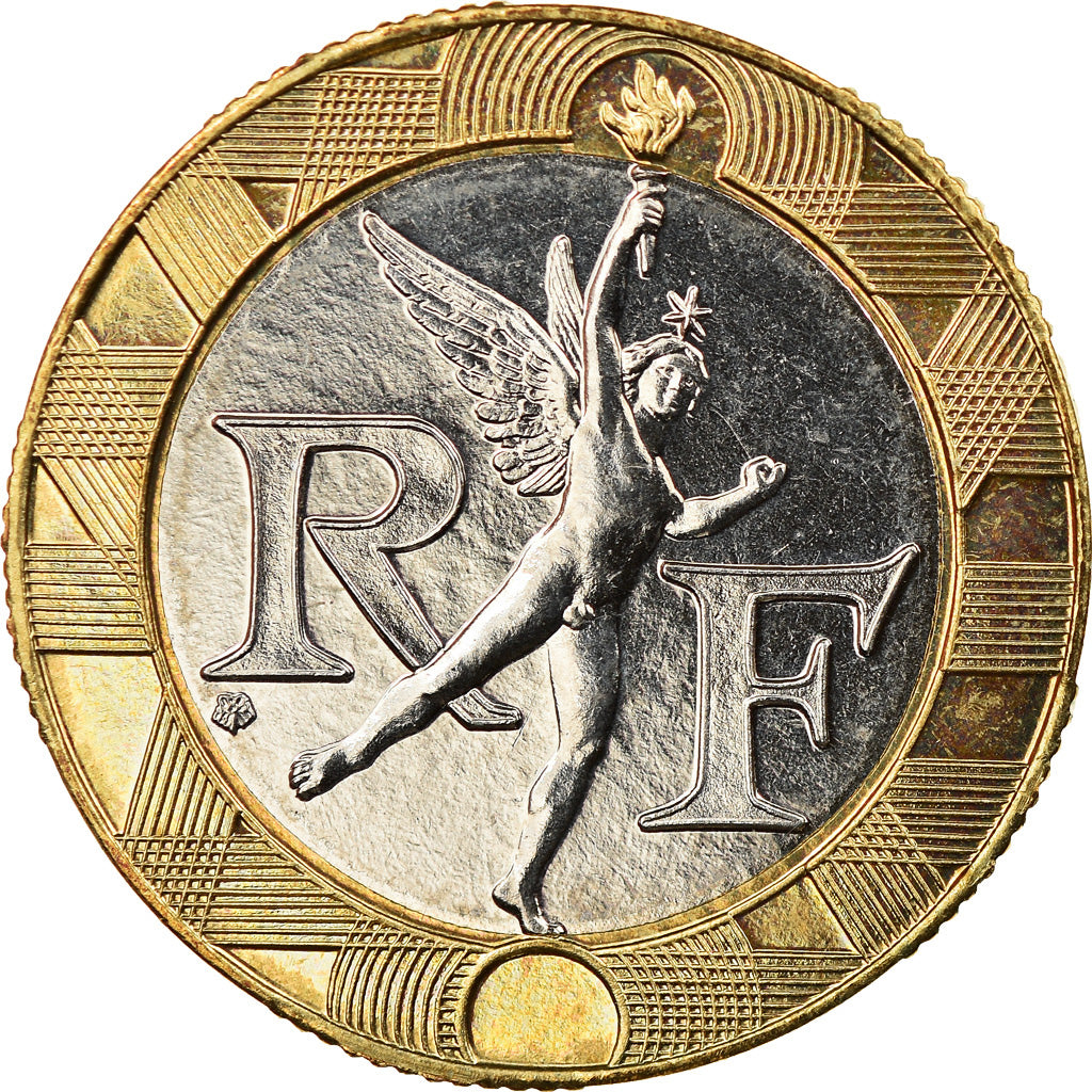 Coin, France, Génie, 10 Francs, 1995, Paris, BU, MS(64), Aluminum-Bronze