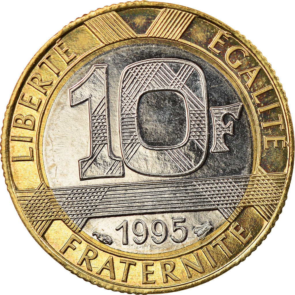 Coin, France, Génie, 10 Francs, 1995, Paris, BU, MS(64), Aluminum-Bronze