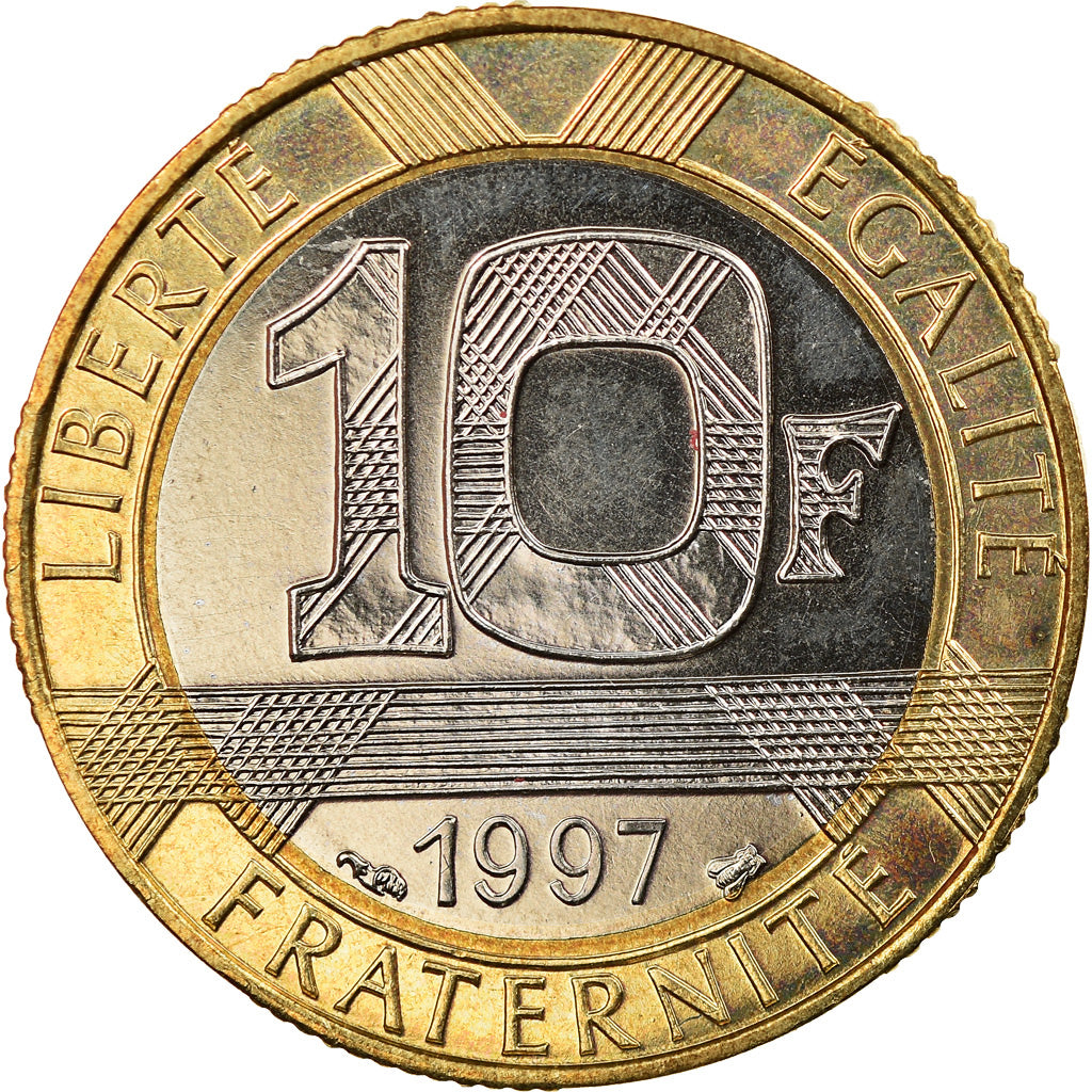 Moneta, Francia, Génie, 10 Francs, 1997, Paris, BU, SPL+, Alluminio-bronzo