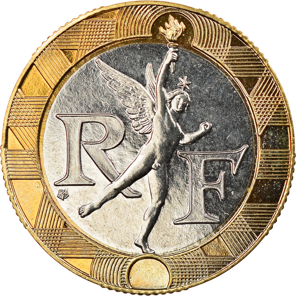 Munten, Frankrijk, Génie, 10 Francs, 1999, Paris, BU, UNC, Aluminum-Bronze
