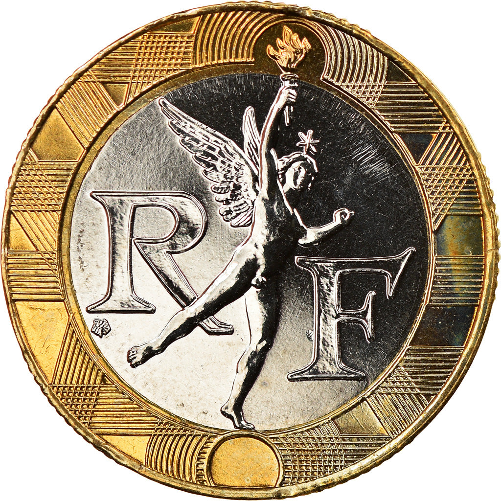 Munten, Frankrijk, Génie, 10 Francs, 2001, Paris, BU, UNC, Aluminum-Bronze