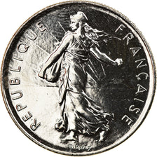 Coin, France, Semeuse, 5 Francs, 2000, Paris, BU, MS(64), Nickel Clad