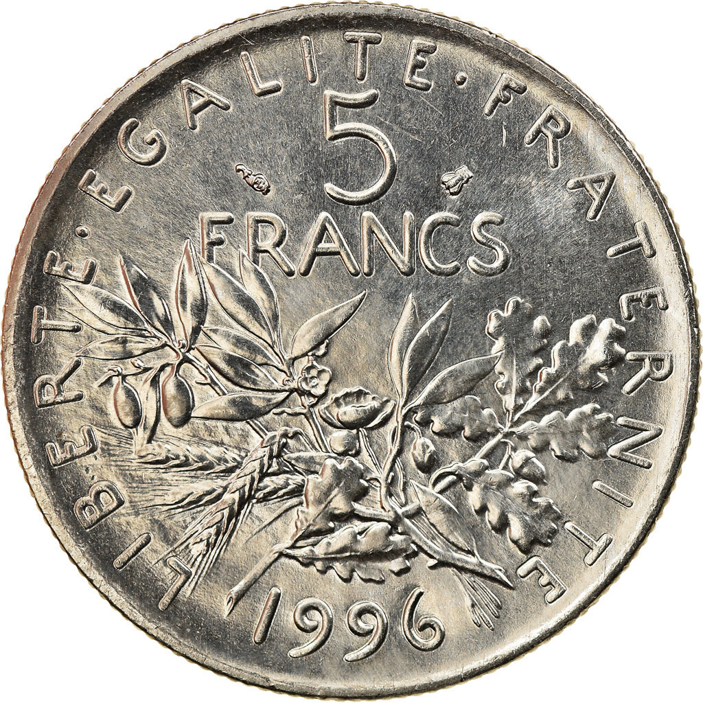 Coin, France, 5 Francs, 1996, Paris, BU, MS(64), Cupro-nickel, Gadoury:771