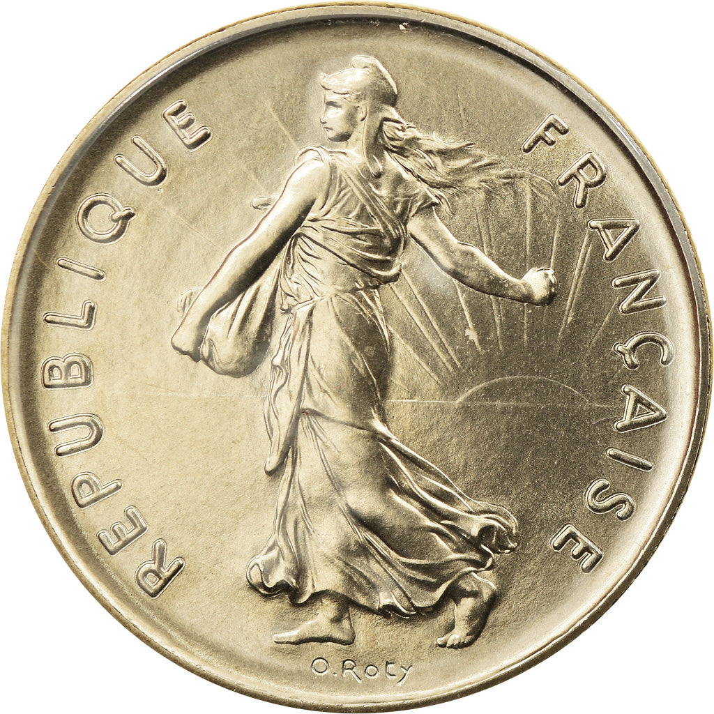 Münze, Frankreich, Semeuse, 5 Francs, 1987, Paris, BU, STGL, Nickel Clad