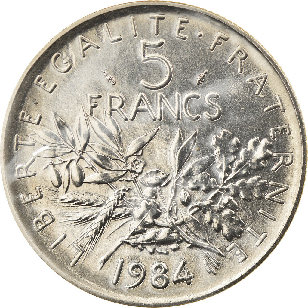 Coin, France, Semeuse, 5 Francs, 1984, Paris, FDC, MS(65-70), Nickel Clad