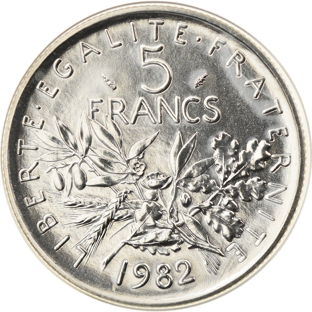 Monnaie, France, Semeuse, 5 Francs, 1982, Paris, FDC, FDC, Nickel Clad