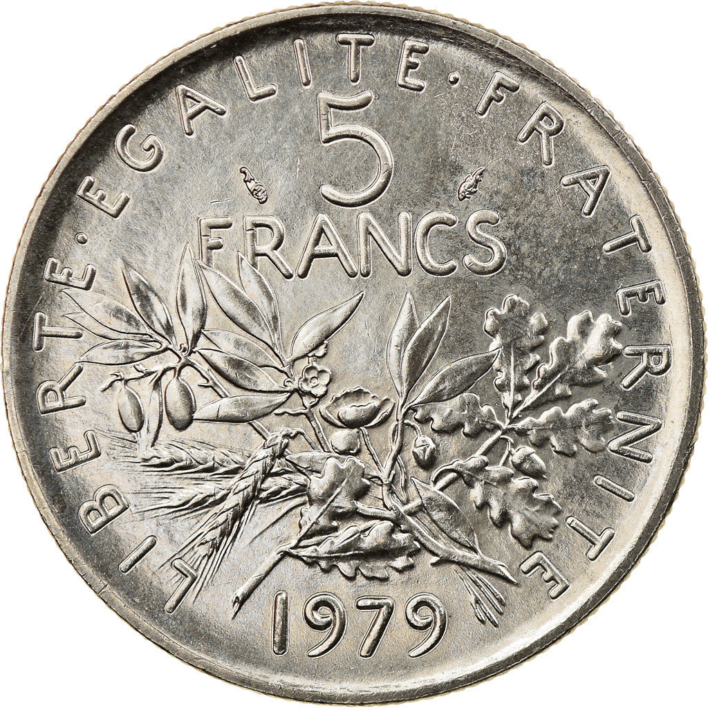 Coin, France, Semeuse, 5 Francs, 1979, Paris, MS(64), Nickel Clad Copper-Nickel