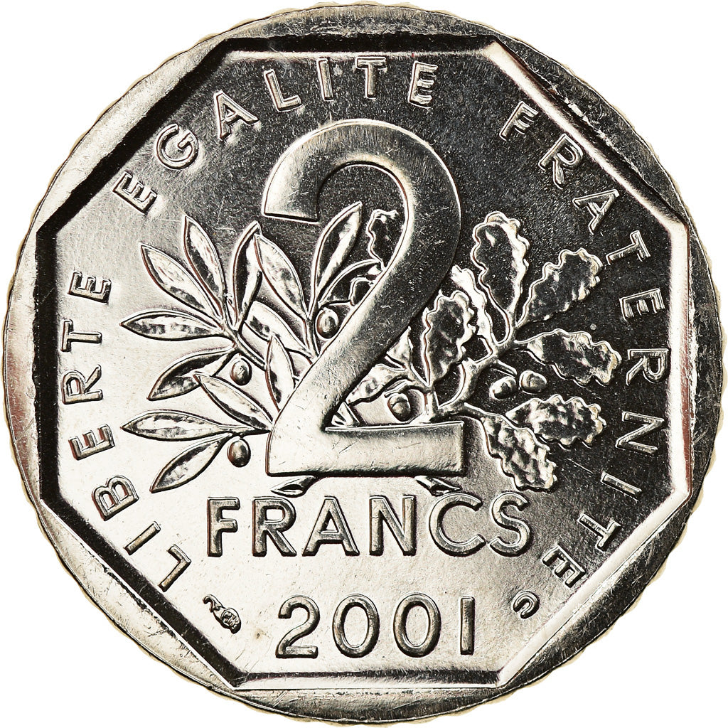 Monnaie, France, Semeuse, 2 Francs, 2001, Paris, BU, SPL+, Nickel, Gadoury:547