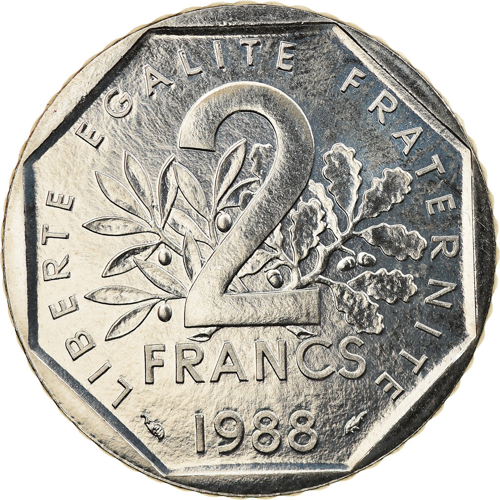Monnaie, France, Semeuse, 2 Francs, 1988, Paris, SPL+, Nickel, Gadoury:547